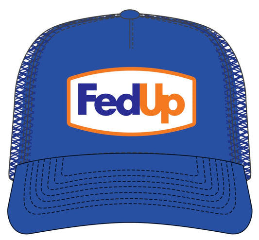 FedUp 5-Panel Trucker Hat- Royal