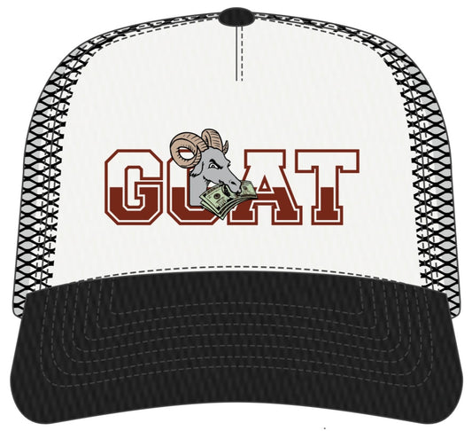 Goat Money 5-Panel Trucker Hat- Black